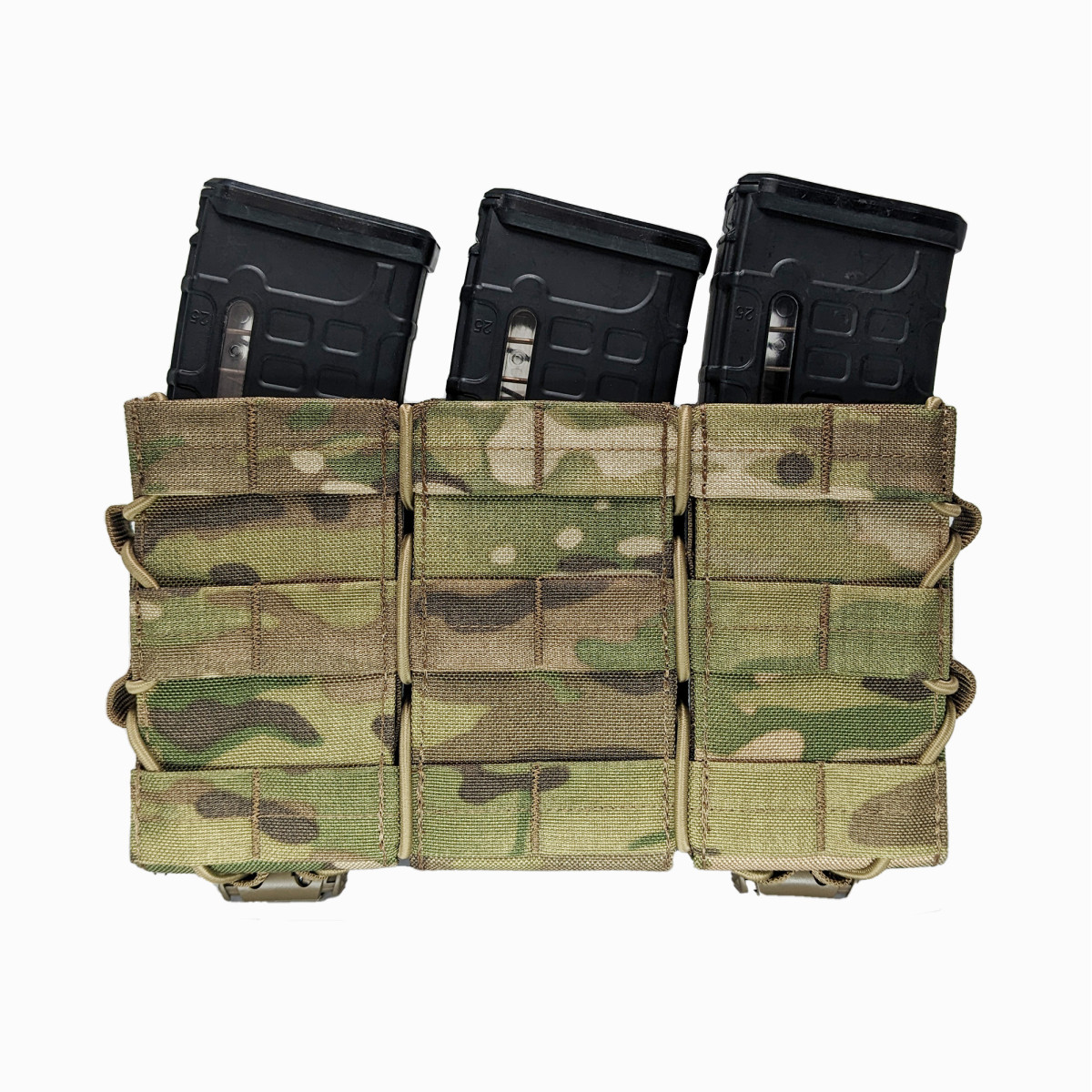 Відкритий потрійний підсумок під магазини AK / AR CORDURA 1000D Мультикам